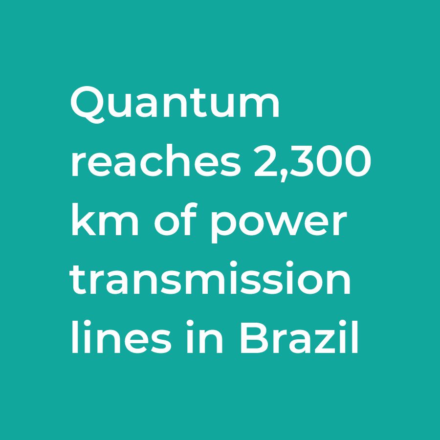 Quantum reaches 2,300 km of power transmission lines in the country